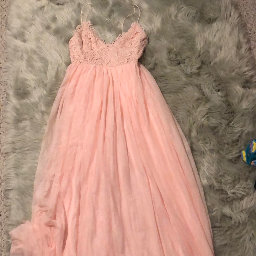 Pink prom dress